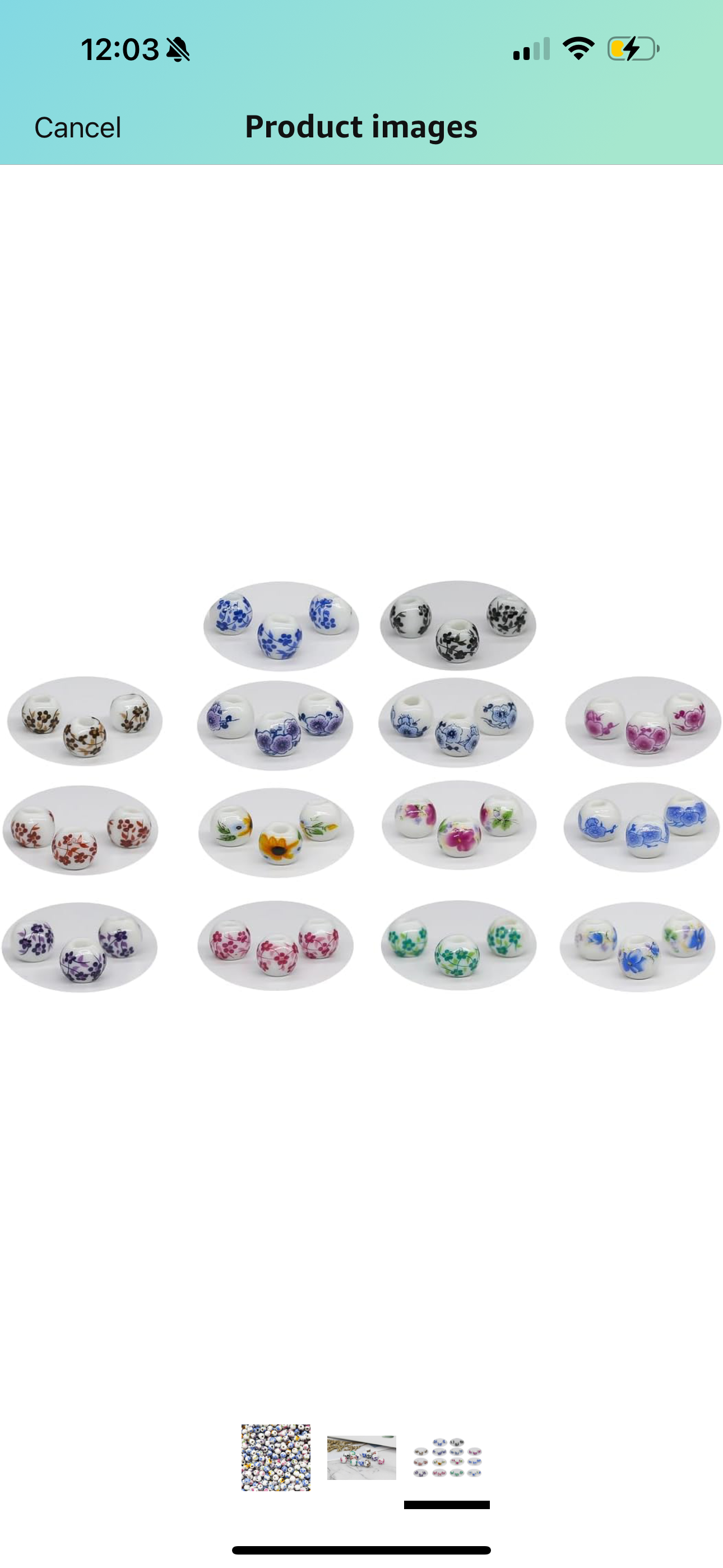 Custom Porcelain Bead Anklet